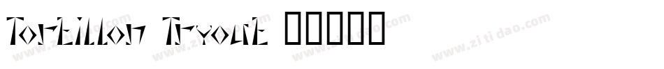 Tortillon Tryout字体转换